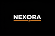Logo NEXORA con acento naranja